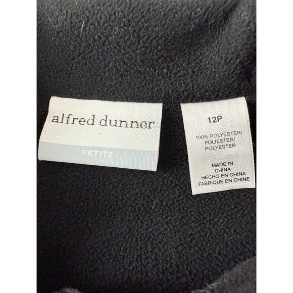 Alfred Dunner Petite Sz 12P Fleece Button Jacket Red Long Sleeve Zip Coat Pocket - Picture 6 of 8
